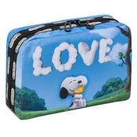LeSportsac Snoopy Love XL Rectangular Cosmetic